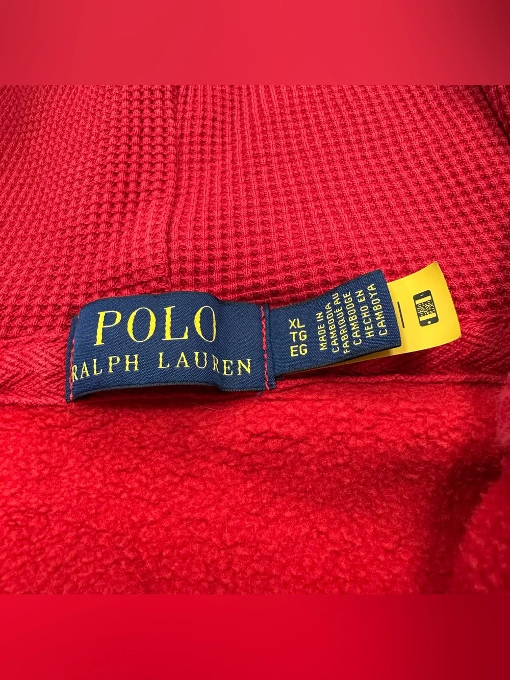 Polo Ralph Lauren Thermal Lined Hood Pony Logo Full Zip Hoodie, XL